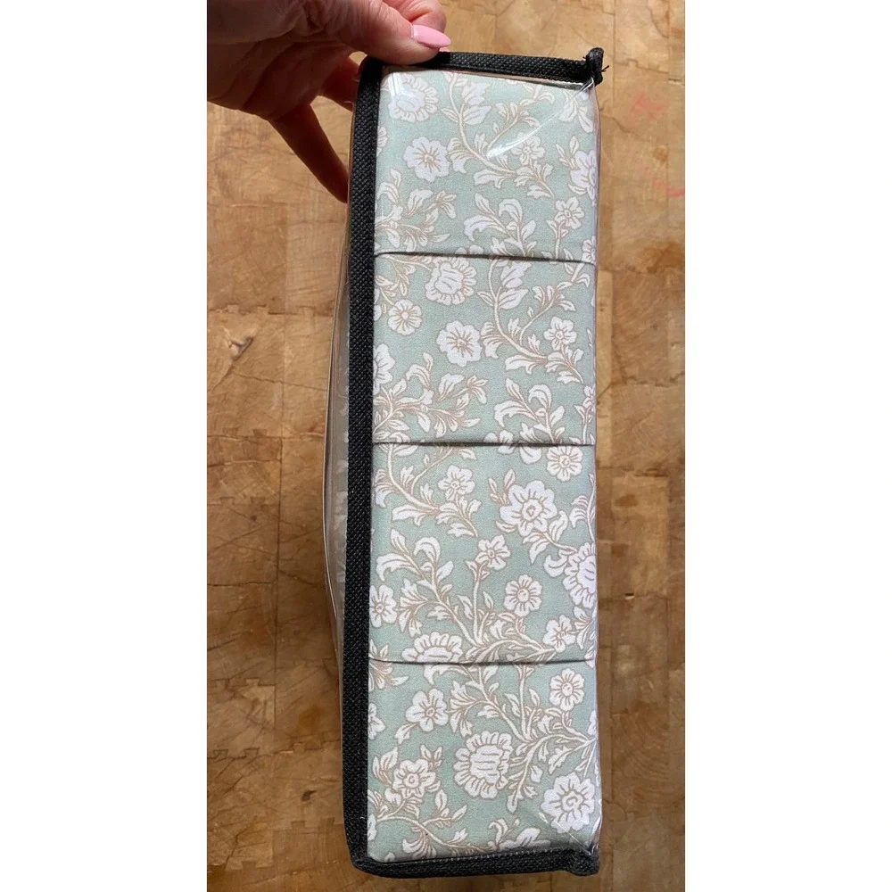 Brand New French Connection Home Queen‎ Sheet Set Floral Sage Green 6 Piece